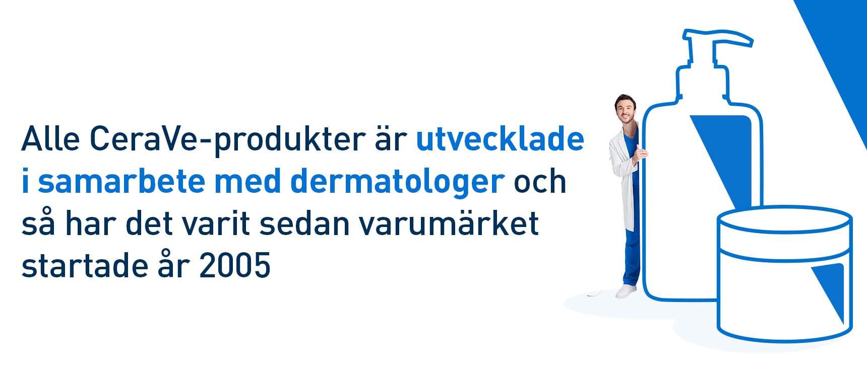 CeraVes produkter är utvecklade med dermatologer